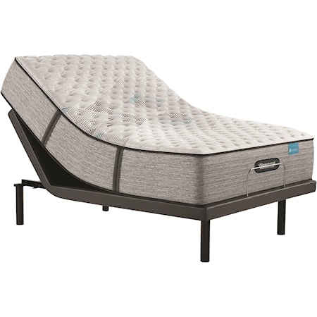Twin Extra Long 13 1/2" Extra Firm Pocketed Coil Mattress and Advanced Motion Adjustable Base