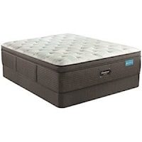 Queen 16 1/2" Medium Pillow Top Mattress and 9" Steel Foundation