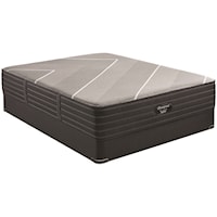 King 13 1/2" Plush Hybrid Luxury Mattress and 9" BR Black Foundation