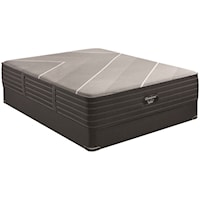 Cal King 15" Ultra Plush Hybrid Luxury Mattress and 9" BR Black Foundation