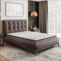 Full Hybrid Pillow Top Mattress and Adjustable Foundation
