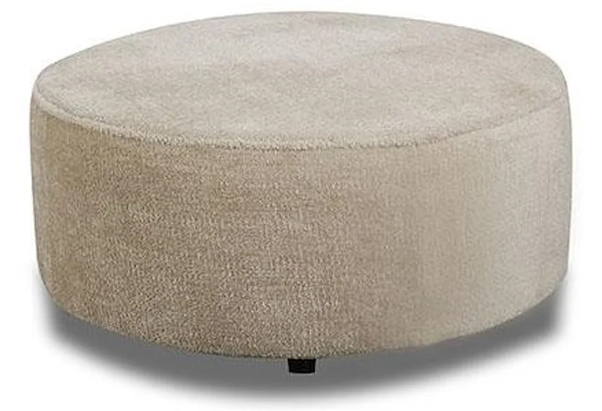 1125 St. Charles Granite Contemporary Round Ottoman by Behold Home at Schewels Home