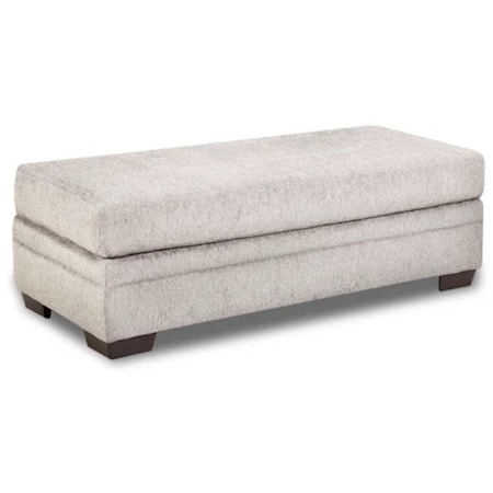 Bailey, Cream, Storage Ottoman