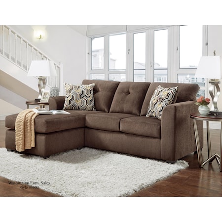 Kelly Sofa/Chaise Chocolate