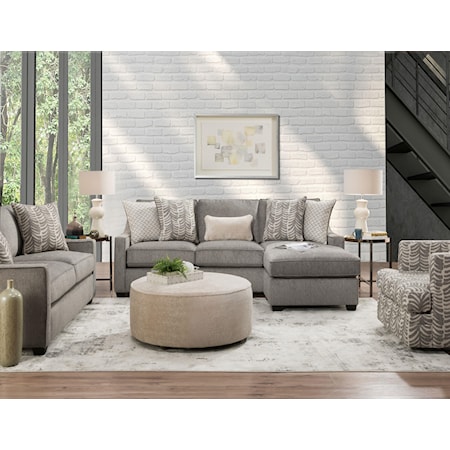ST. Charles Granite Sofa with Chaise