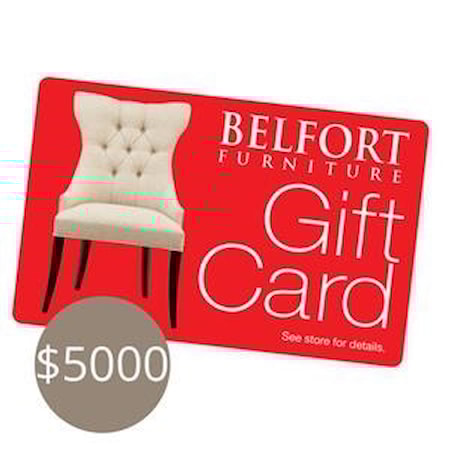 $5000 Belfort Gift Card
