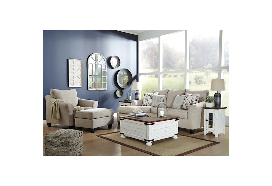 Abney Stationary Living Room Group by Benchcraft at Van Hill Furniture