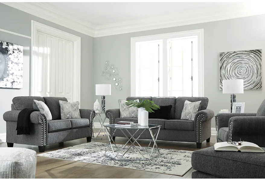Agleno Sofa, Chair and Ottoman Set by Benchcraft at Sam's Furniture Outlet