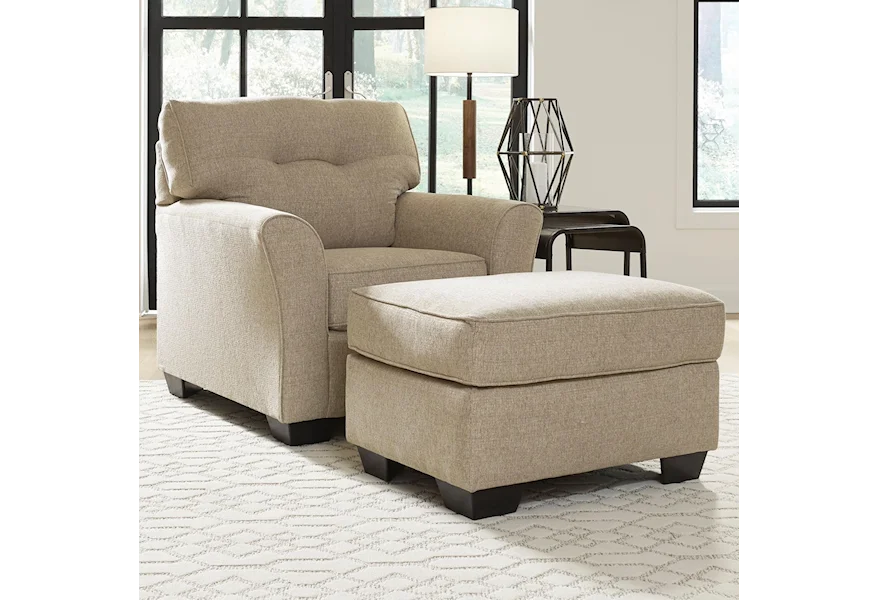 Ardmead Chair & Ottoman by Benchcraft at VanDrie Home Furnishings