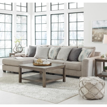 3-Piece Sectional with Left Chaise