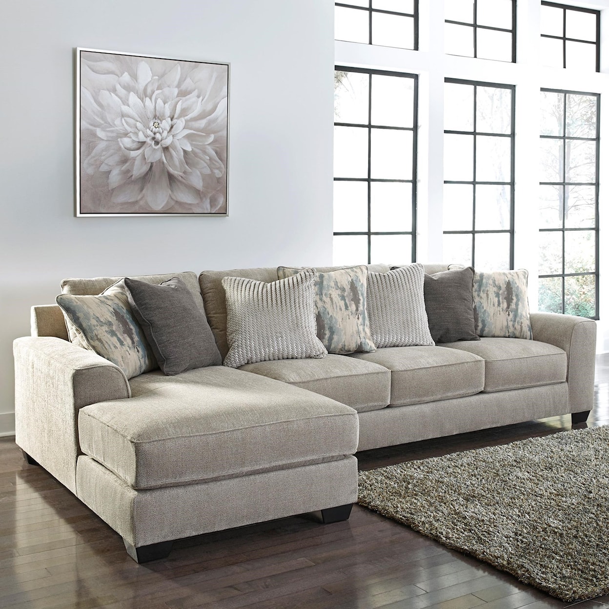 Benchcraft Ardsley 2-Piece Sectional with Left Chaise
