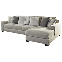 Contemporary 3-Piece Sectional with Left Chaise