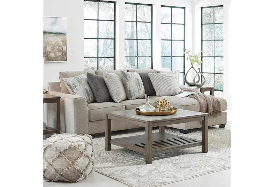 Ardsley 2-Piece Sectional with Right Chaise by Benchcraft at Elgin Furniture