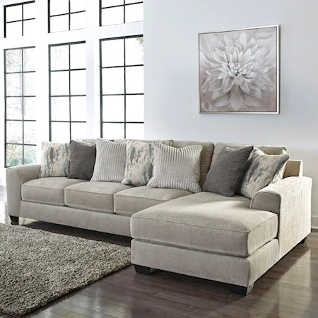 2-Piece Sectional with Right Chaise