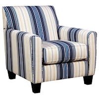 Contemporary Accent Chair in Performance Fabric