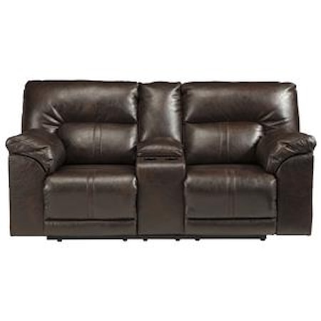 Double Reclining Loveseat w/ Console