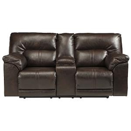 Double Rec Power Loveseat w/ Console