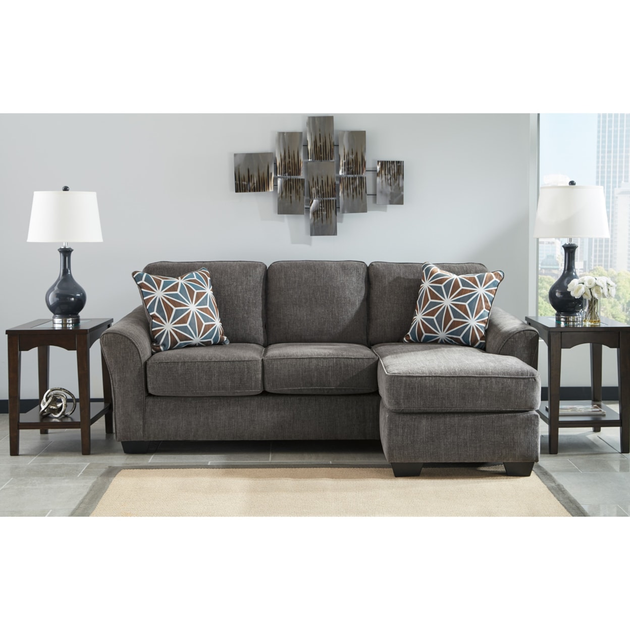 Ashley Furniture Benchcraft Brise Queen Sofa Chaise Sleeper