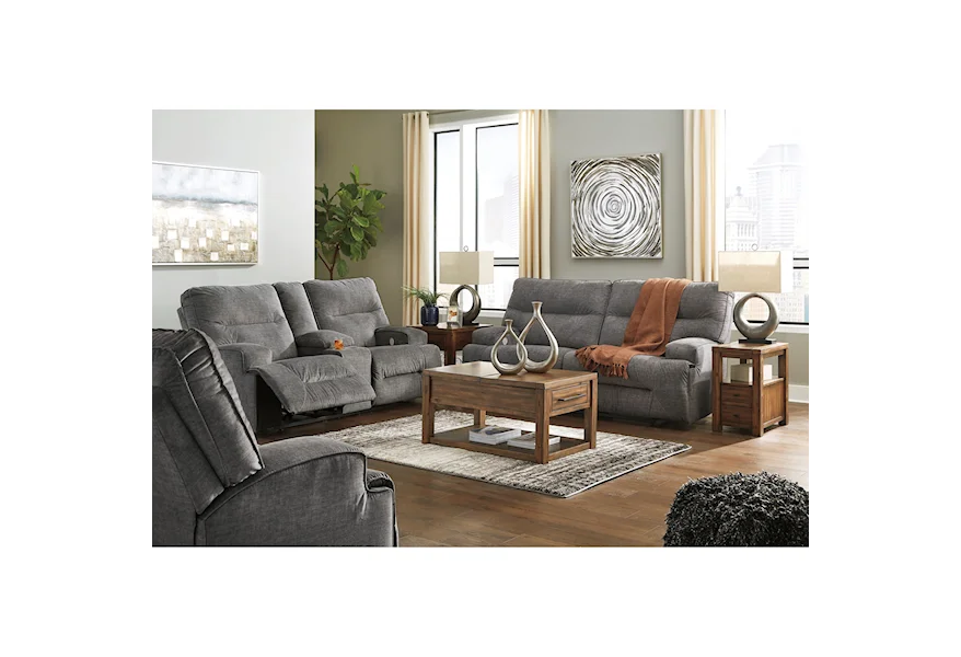 Coombs Power Reclining Living Room Group by Benchcraft at Zak's Home Outlet