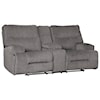 Benchcraft Coombs Double Reclining Loveseat w/ Console