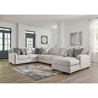 Casual 5-Piece Sectional with Right Chaise