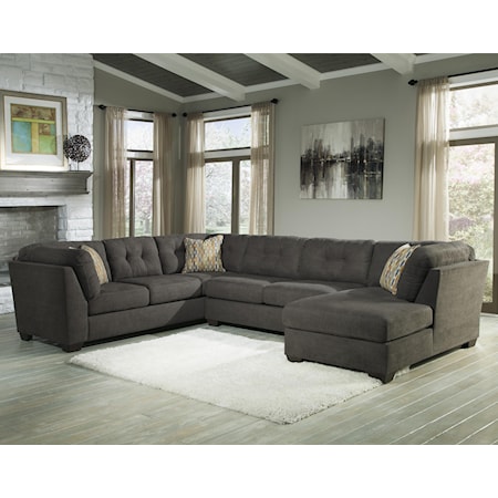 3-Piece Modular Sectional with Right Chaise