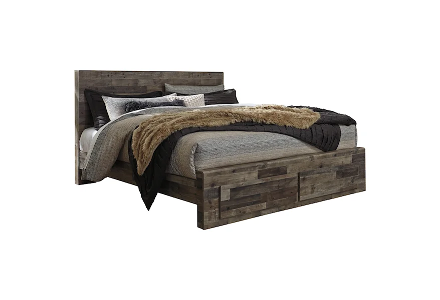 Derekson King Storage Bed by Benchcraft at Zak's Home Outlet