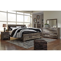 8PC King bedroom Set with mattress and boxspring