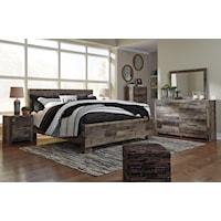 8PC Queen bedroom Set with mattress and boxspring