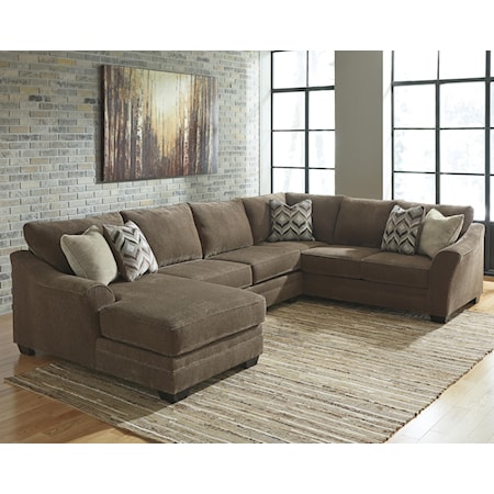 3-Piece Sectional with Left Chaise
