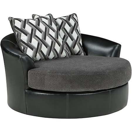 Oversized Swivel Accent Chair