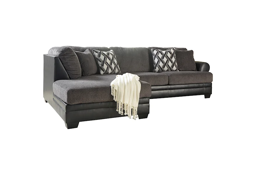 Kumasi 2-Piece Sectional with Chaise by Benchcraft by Ashley at Royal Furniture