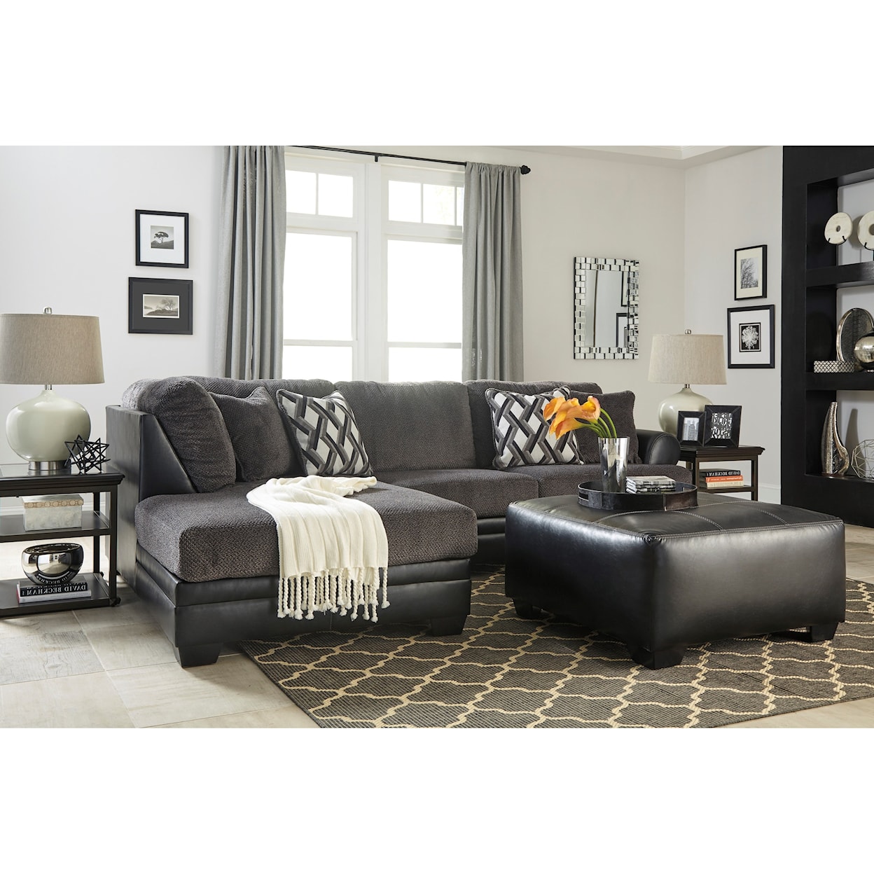 Benchcraft Kumasi 2-Piece Sectional with Chaise