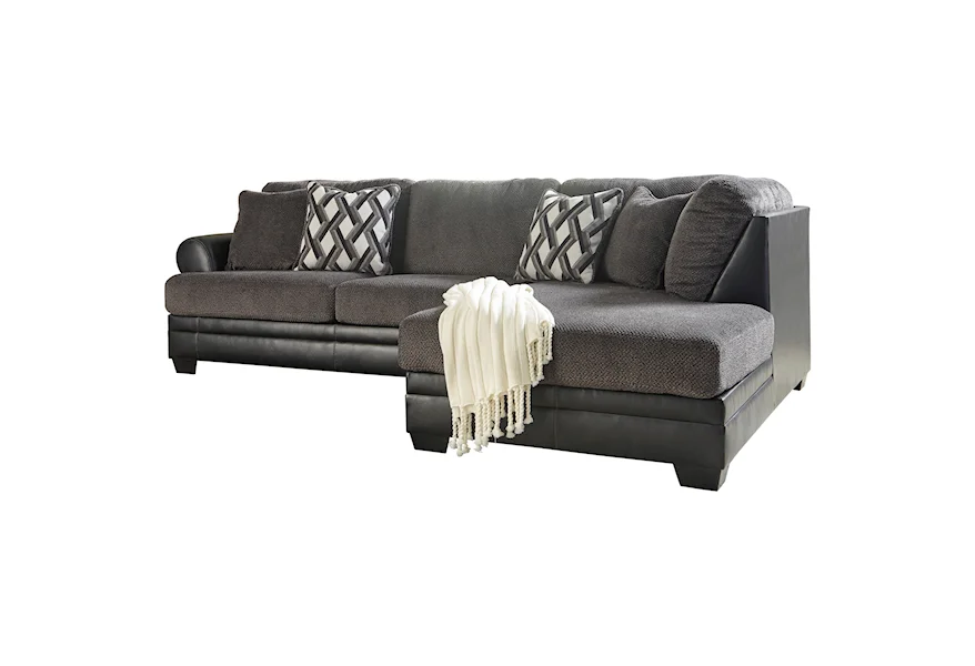 Kumasi 2-Piece Sectional with Chaise by Benchcraft by Ashley at Royal Furniture