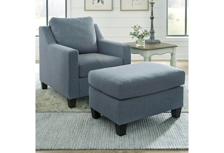 Lemly Chair & Ottoman by Benchcraft at Sam's Appliance & Furniture