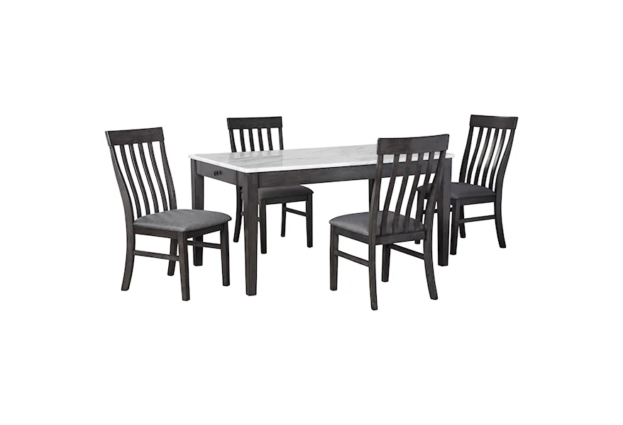 Luvoni 5-Piece Dining Set by Benchcraft at HomeWorld Furniture