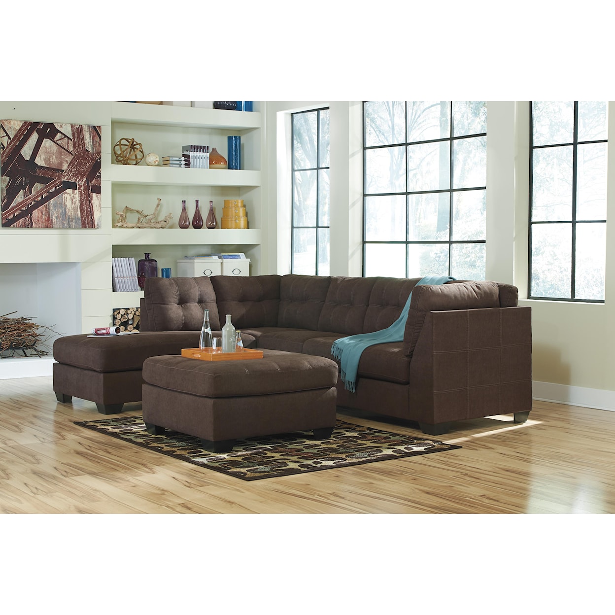 Benchcraft by Ashley Maier - Walnut Oversized Accent Ottoman