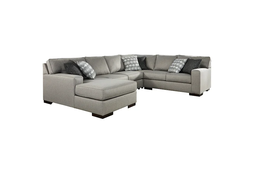 Marsing Nuvella 4-Piece Sectional with Chaise by Benchcraft at Furniture Fair - North Carolina