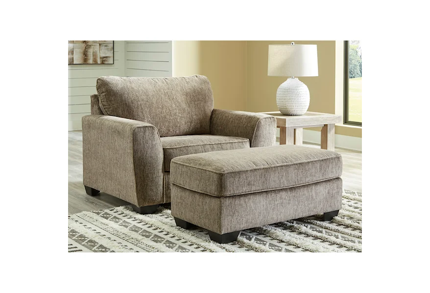 Olin Chair and Ottoman Set by Benchcraft at Virginia Furniture Market