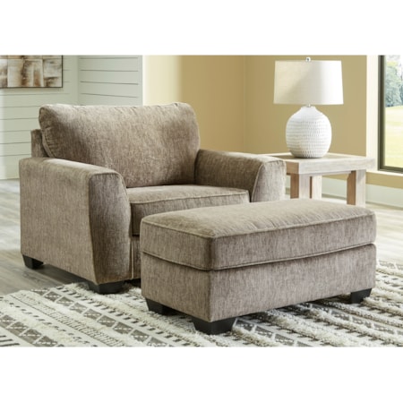 Chair and Ottoman Set