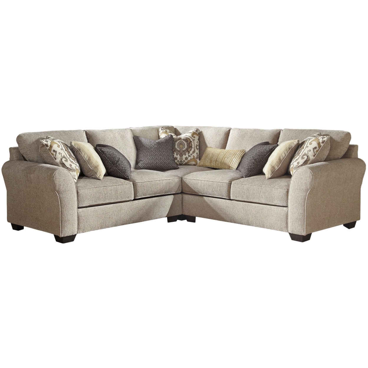 Benchcraft by Ashley Pantomine 3-Piece Sectional