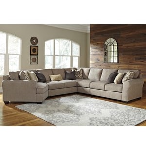 Benchcraft Pantomine 5-Piece Sectional with Cuddler