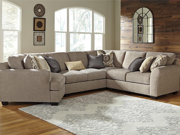 4-Piece Sectional with Cuddler