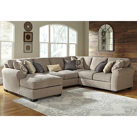 4-Piece Sectional with Chaise