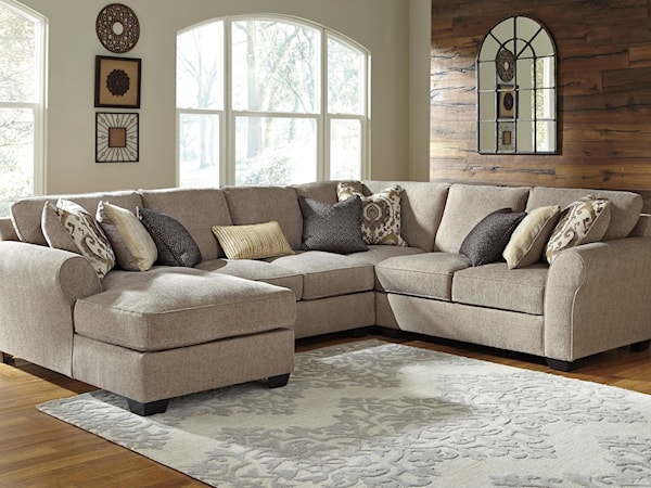 4-Piece Sectional with Chaise