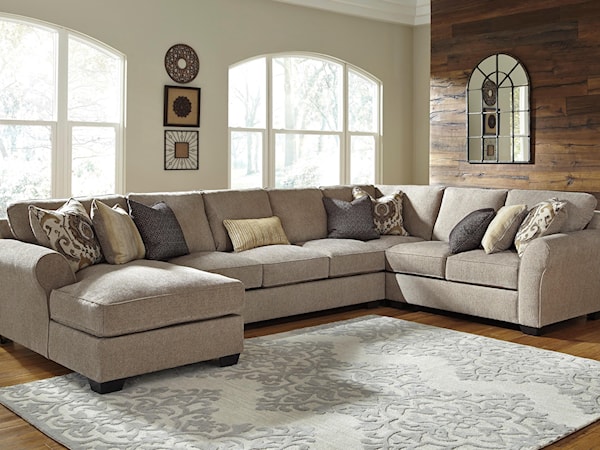 4-Piece Sectional with Chaise