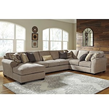 4-Piece Sectional with Chaise