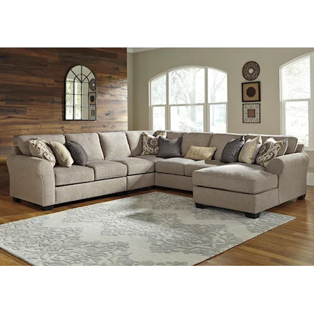 5-Piece Sectional with Chaise