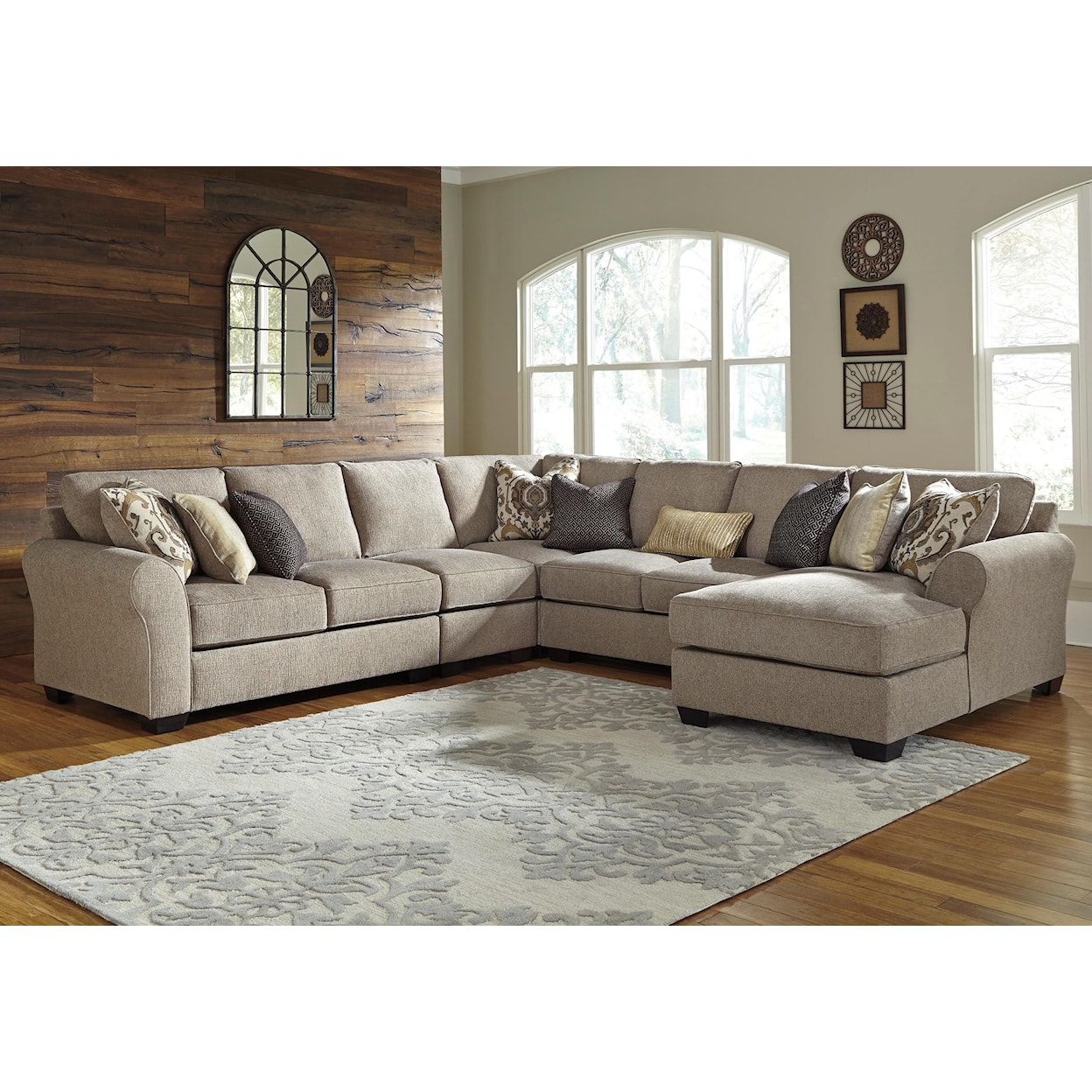 Ashley Pantomine 5-Piece Sectional with Chaise