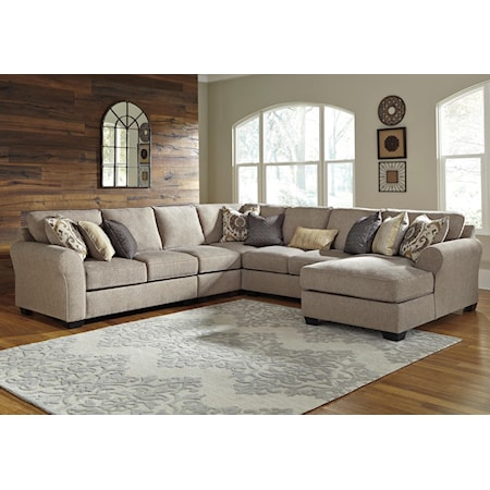 5-Piece Sectional with Chaise